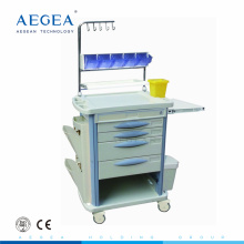 AG-NT004B3 hospital abs surgical instrument nursing cart trolley